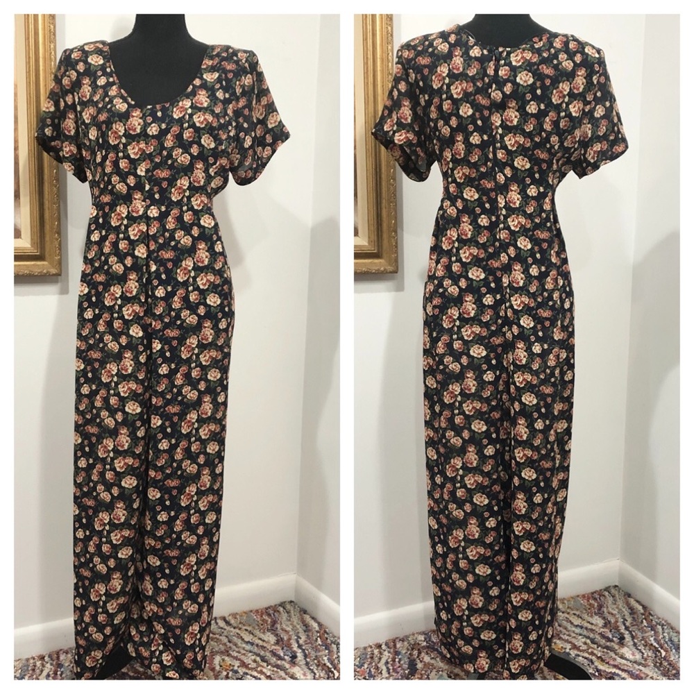 Vintage Express floral pantsuit | size L